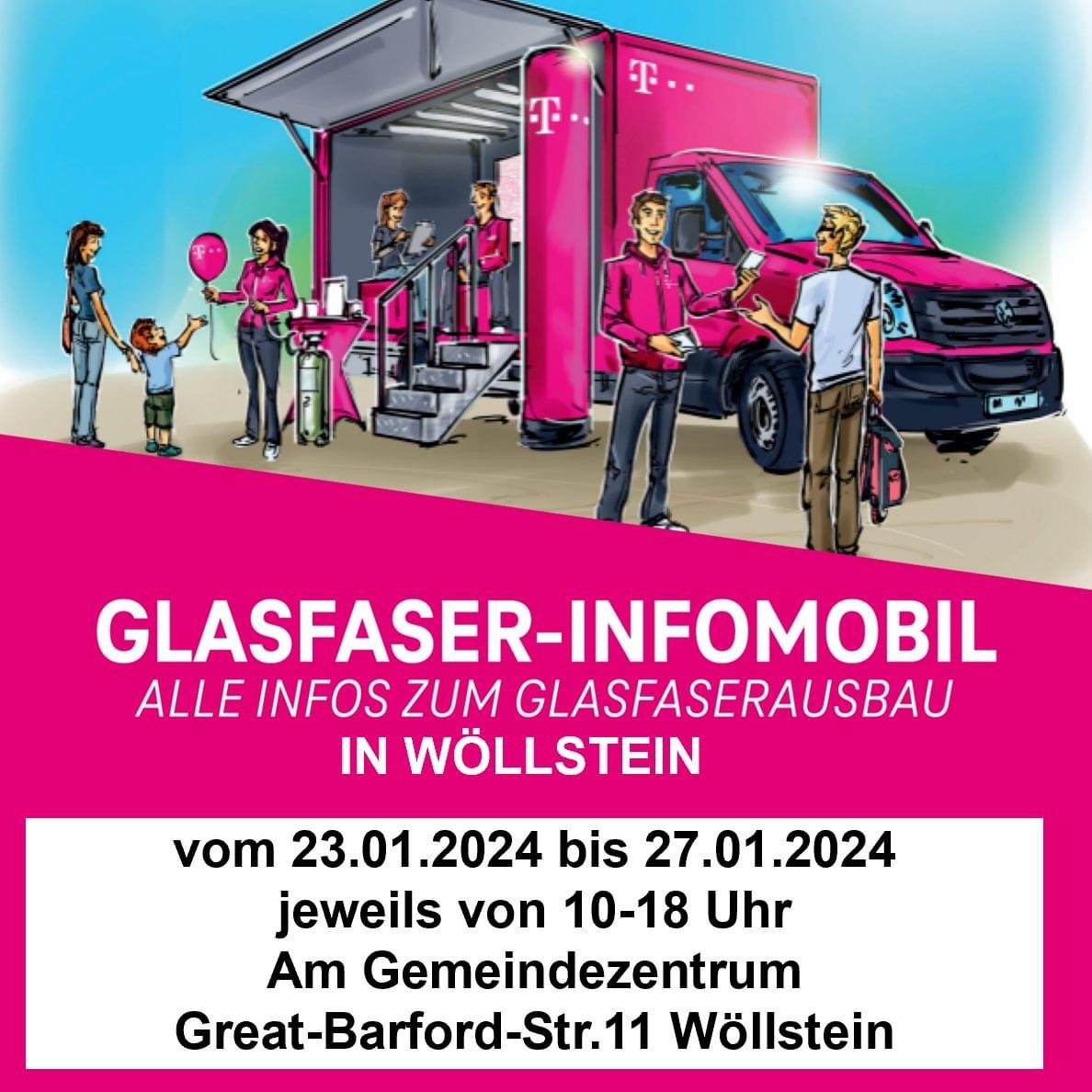 Glasfaser-Infomobil in Wöllstein