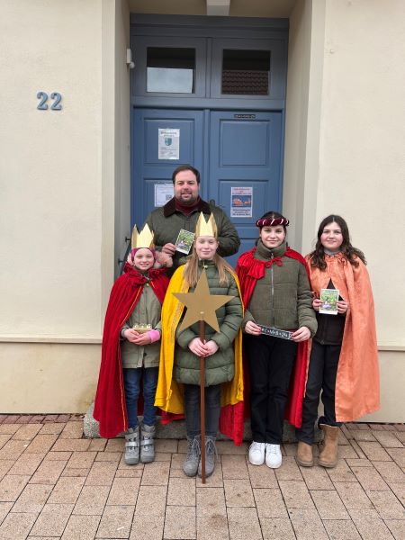 Sternsinger im Wöllsteiner Rathaus empfangen